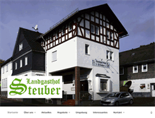 Tablet Screenshot of landgasthof-steuber.de